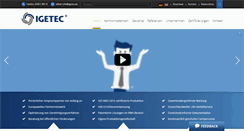 Desktop Screenshot of igetec.de