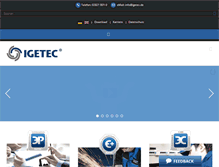 Tablet Screenshot of igetec.de